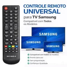 Controle Remoto Universal para TV Samsung Compatível com Todos os Modelos SMART e LED