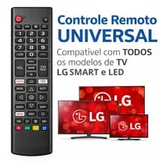 Controle Remoto para TV Compatível LG Smart com Atalhos Universal 4k HD Super Resistente a Impacto