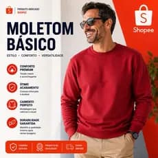 Moletom vermelho confortável casual para inverno estilo edição limitada envio rápido