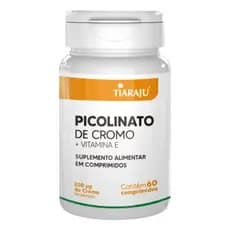Picolinato de Cromo + Vitamina E Tiaraju 60 Caps – Controle do Apetite Metabolismo e Emagrecimento