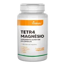 Tetra Magnesio Tiaraju 60 Caps – Taurato Bisglicinato Malato e Oxido