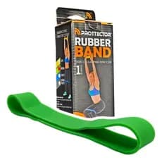 Faixa Elástica Rubber Band Prottector Média Verde – Para Treino e Fortalecimento e Mobilidade e Flexibilidade