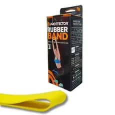 Faixa Elástica Rubber Band Prottector Leve Amarela – Para Treino e Fortalecimento e Mobilidade e Flexibilidade