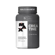 Creatina Monohidratada 100% Pura 120 Cápsulas Ganho De Massa E Força Max Titanium