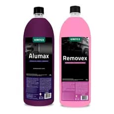 Limpa Alumínio Alumax 1,5L Vintex Vonixx + Desengraxante Automotivo Removex 1,5L Vintex