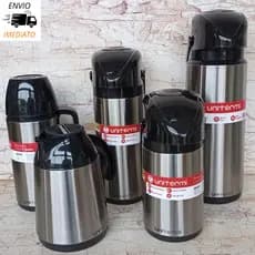 Garrafa Térmica Inox 1,8L 1L 600ml Café Chimarrão Bico Servidor Mantém Quente Frio Resistente Casa