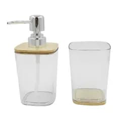 Kit Banheiro Bambu 2 Peças