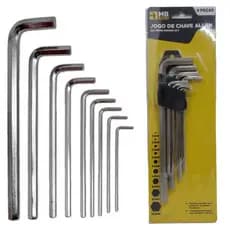 Kit de jogo chave allen grande longa 9 peças