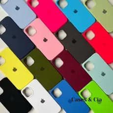 Capa Capinha Para iPhone 12 e 12 Pro Silicone Aveludada Protetora