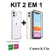Kit Capinha Ant-impacto Para iPhone 11 6.1  + Película 3D