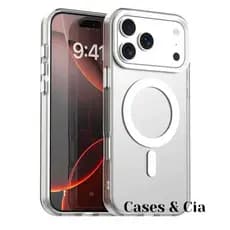 Capa Magnética Para Carregador Sem Fio Capinha Magsafe Para iPhone 17 17 Air 17 Pro 17 Pro Max