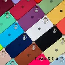 Capinha Capa Para iPhone 14 Câmera Fechada Silicone Aveludada