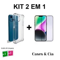 Kit Case Anti-impacto Para iPhone 15 + Película 3D