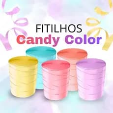 Fitilho Colorido Candy Color 50m Laços Decoração Festas