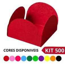 Kit 500 Forminhas Pétala Mini Para Docinhos 3x3x2