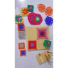 Placa De Blocagem Para Square De Crochê Com Hastes De Aço Inox/Suporte De Square De Crochê/Granny Square-Blocador