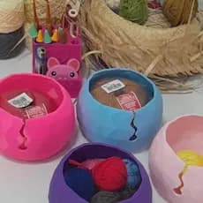 Tigela Bowl Para Fios De Crochê e Tricô