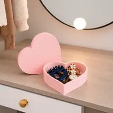Porta-Joias em Formato de Coração – Ideal para Pulseiras, Relógios e Bijuterias – Decore com Charme!