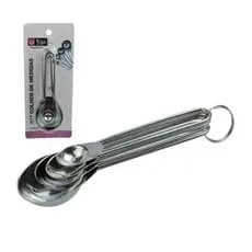 Kit Colher Medidora Inox 4 Peças 1,25 a 15ml