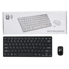 TECLADO E MOUSE SEM FIO TERABYTE K-03, CONJUNTO MULTIDISPOSITIVOS, MINI TECLADO.