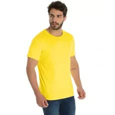 CAMISA CAMISETA AMARELA BRASIL BASICA LISA 100% ALGODAO UNISEX