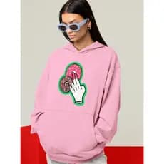 Moletom Blusa Luva Safada Donut Oversized Streetwear Uniseex ref-3682