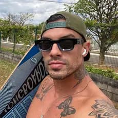 Vhong Fashion Óculos Pretos Para Homens Armação Quadrada De Proteção Solar Original UV400