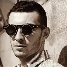 【 Vhong Óculos De Sol 】 Retro Moda Homens Moldura Redonda Vintage Sombra Solar Para