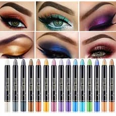 Caneta De Sombra Perolada gel À Prova D'água Duradouro/Não Borra/Perolado/15 Cores