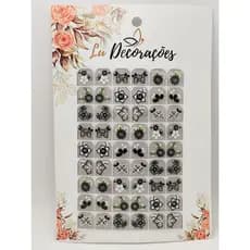 ADESIVOS PARA UNHAS CARTELÃO COM 54 UNIDADES REF:08