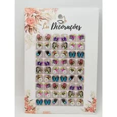ADESIVOS PARA UNHAS CARTELÃO COM 54 UNIDADES REF:11