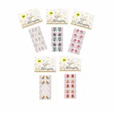Kit com 10 cartelas de adesivos de unhas, modelos variados, adesivos de excelente qualidade e fácil aplicação.