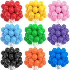 Kit 50 Balão Liso 5 Polegados Bexiga Decoração Festa - 11 Cores