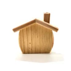 Casinha de Mesa em Madeira Pinus Ref.1 – Decoração Rústica para Sala, Quarto ou Presente