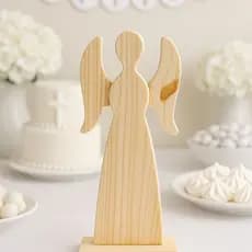 Anjo Madeira Pinus Tratada Decoração Natal Festas Batizados