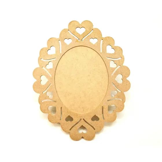 Moldura Espelho Vazado MDF G – Decoração para Parede Sala Quarto Banheiro Estilo Rústico