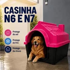 Casinha N6 e N7 Cachorro Pequeno/Médios Casa  Pet Com Proteção Raios UV | ENVIO RÁPIDO