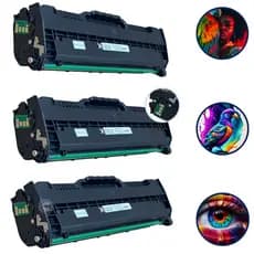 Kit com 3 Toners Compatíveis D104 Com Samsung Ml1665 Scx3200 Ml1860 Ml1665