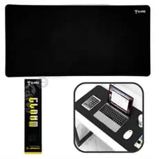 Mousepad Gamer Preto Clanm 60x30 Cm Desk Pad Alta Qualidade A Prova D'agua
