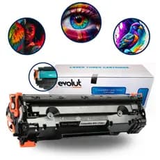 Toner Compatível HP Evolut Cf283a Cf283 283 83a Para Impressoras M125a M127 M201 M125