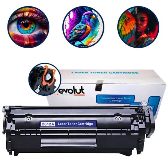 Cartucho Toner Compatível Evolut 2612a 1010 1015 1018 1020