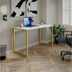 Mesa Escrivaninha 120cm Industrial Estudo Escritório Pés AçoB