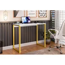 Escrivaninha Industrial Mesa Estudo Aparador Office Aço Mdf