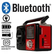 Rádio Retrô Vintage  Portátil A Pilha E Tomada Am Fm Sw Pendrive Com Sd Usb