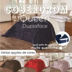 Edredom Sherpa Cobertor Manta Coberdrom - CASAL QUEEN - Dupla Face Pele de Carneiro SUPER PROMO