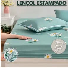 Lençol Estampado Microfibra - AVULSO Solteiro / Casal / Queen / King - Lindas Estampas