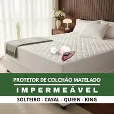 Capa de Colchão Impermeável Box Protetor Impermeável | Solteiro  Casal Queen King