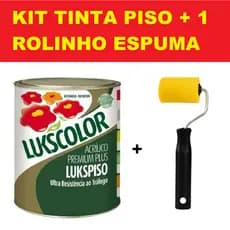 Kit Tinta Piso Lukscolor Lukspiso 900ml 1/4 3,6lt gl Diversas Cores Colorida