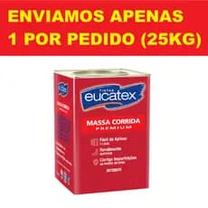 Massa Corrida PVA 25 Kg Eucatex Uso Interno