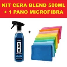 Kit Vonixx Blend Spray Wax 500ml + Pano Microfibra 40x40 Cera Líquida Automotiva